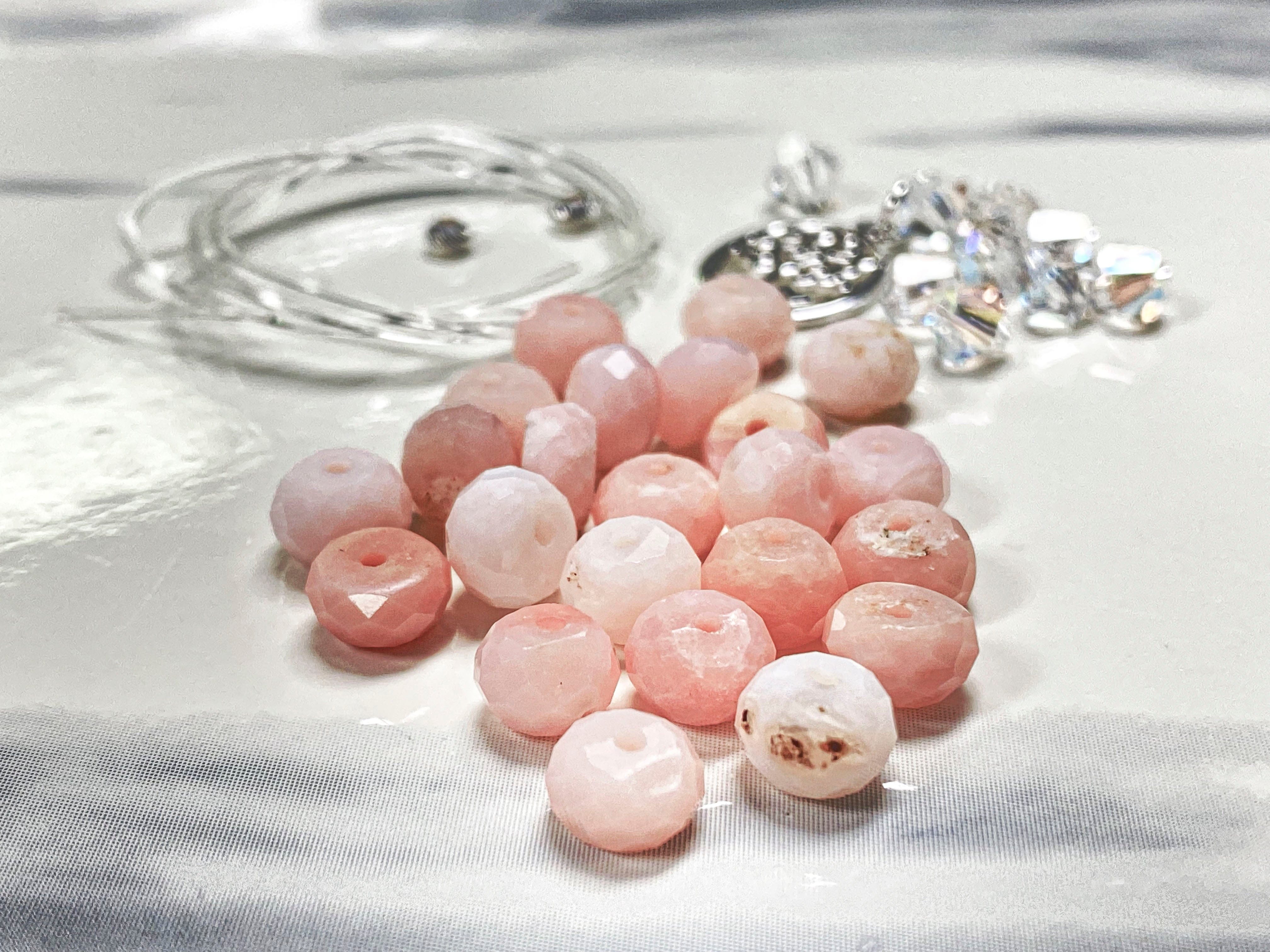 Pink Opal Tree of Life Bracelet - Jewelry Making Kit - Too Cute Beads