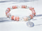 Pink Opal Tree of Life Bracelet - Jewelry Making Kit - Too Cute Beads