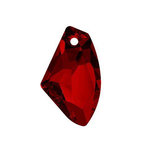 Swarovski 27mm Galactic Vertical Pendant - Crystal Red Magma (1pc)