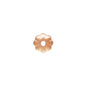 14K Rose Gold Filled 5mm Flower Bead (10 Pieces) - Too Cute Beads