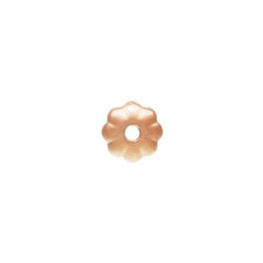 14K Rose Gold Filled 5mm Flower Bead (10 Pieces) - Too Cute Beads