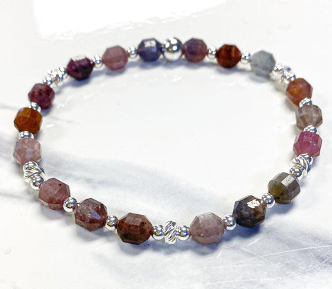 Faceted Hexagon Gemstone Stack Bracelet Kit - Too Cute Beads