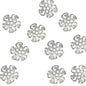 .925 Sterling Silver - 10.6mm Patterned Bead Cap (10 Pack) - Too Cute Beads