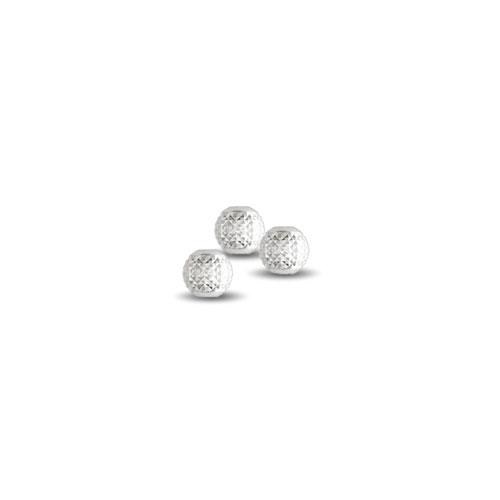 .925 Sterling Silver Pyramid Cut Bead - 2.5mm (10 Pack) - Too Cute Beads