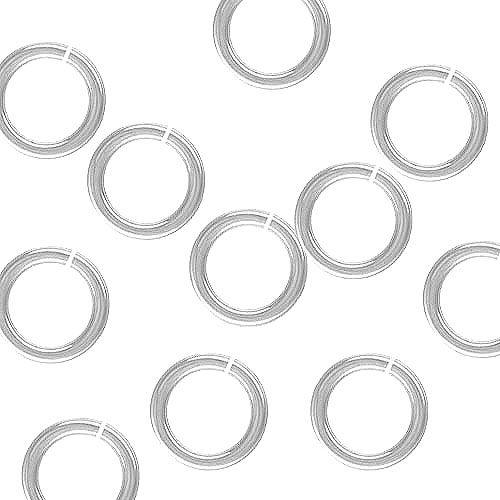 .925 Sterling Silver 18ga. Jump Ring - 8mm (10 Pack)