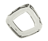 Swarovski 14mm Cosmic Square Ring - Crystal Silver Shade (1pc)