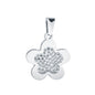 Stainless Steel Pave Pendant (20mm) - Flower - Too Cute Beads