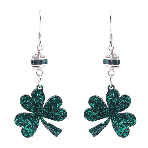 Sparkling Shamrock Earring Kit - Too Cute Beads