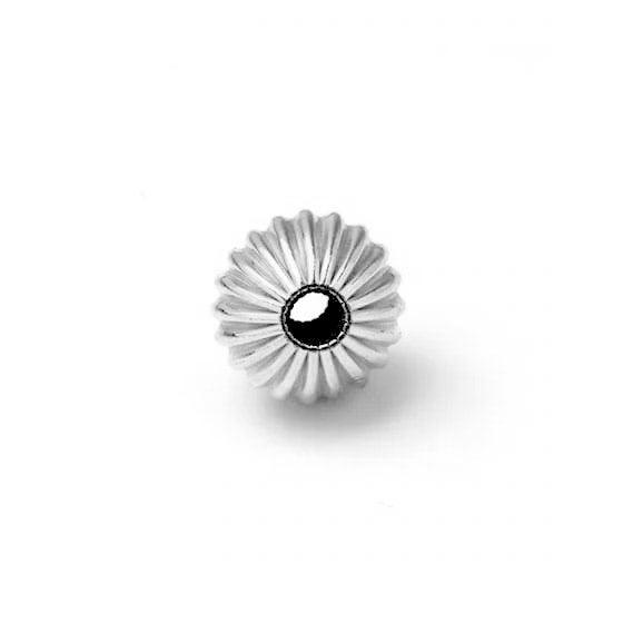 .925 Sterling Silver Corrugated Round Beads - Too Cute Beads