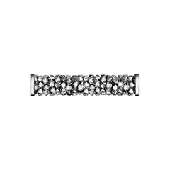 Swarovski 5950 30mm Fine Rocks Tube Bead - Light Chrome - Too Cute Beads