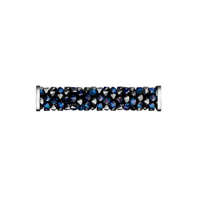 Swarovski 5950 30mm Fine Rocks Tube Bead - Bermuda Blue