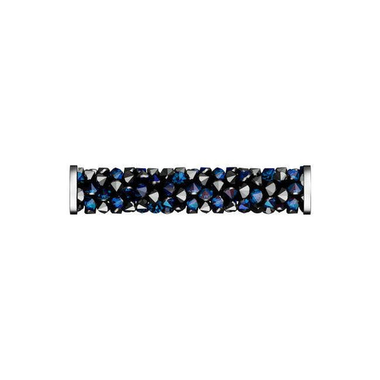 Swarovski 5950 30mm Fine Rocks Tube Bead - Bermuda Blue - Too Cute Beads