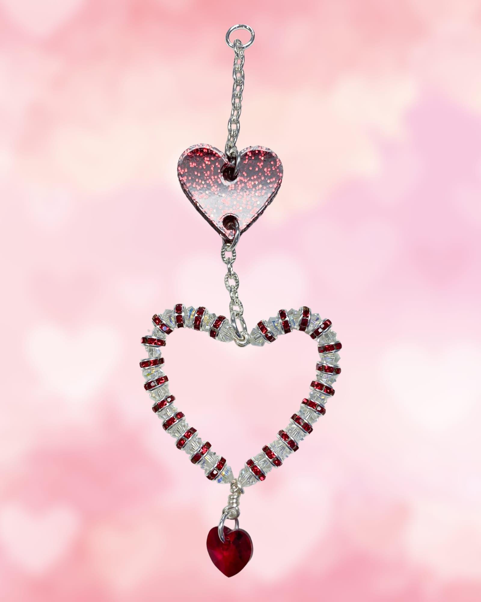 Ruby Valentines Day Sun Catcher Kit - Too Cute Beads