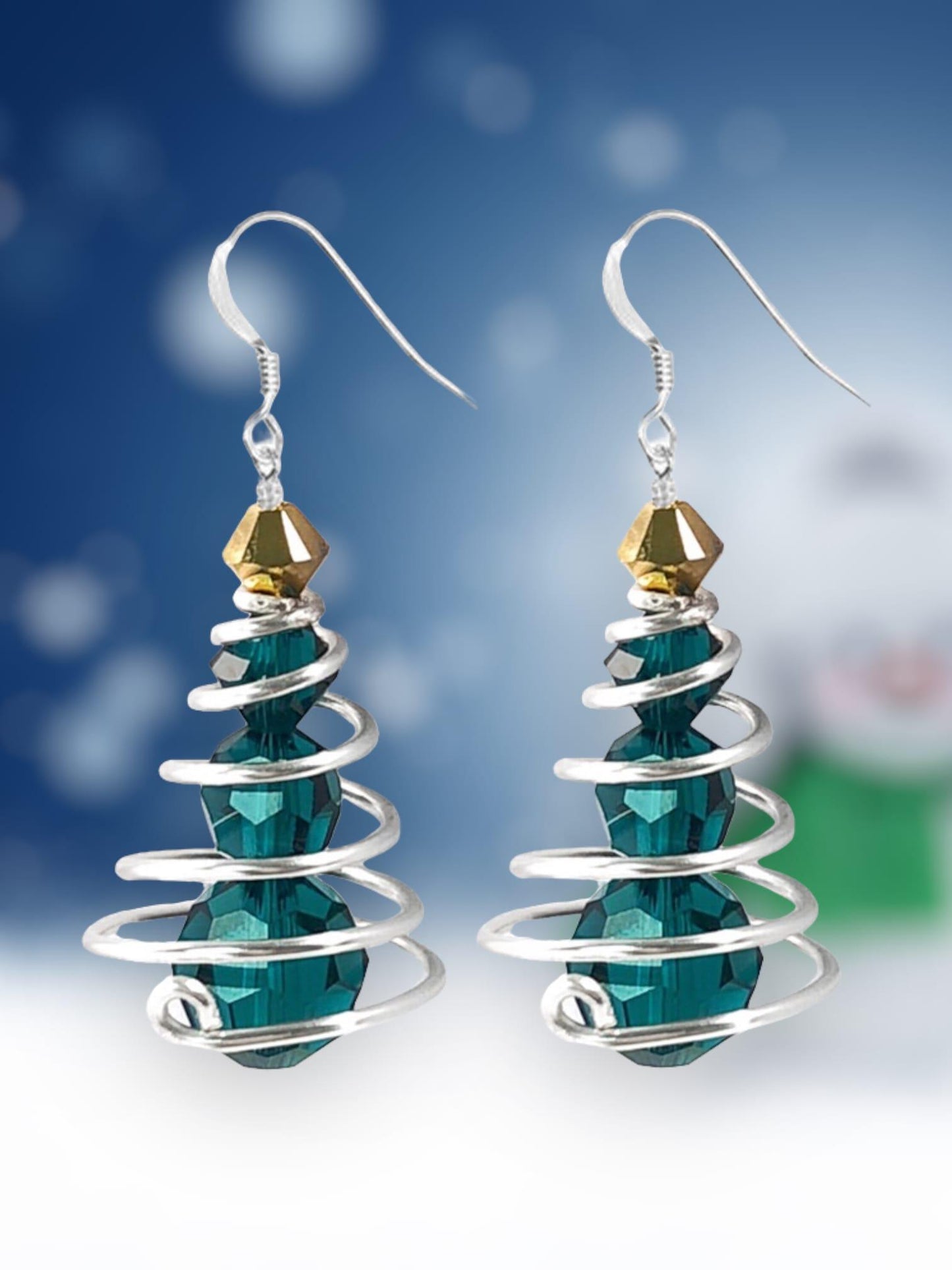 Tinsel Christmas Tree Earring Kit - Too Cute Beads