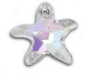 Swarovski 20mm Starfish Pendant - Crystal AB (1pc)