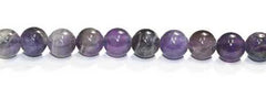 8mm Amethyst Round with 2.5mm Hole (aprox26) - Too Cute Beads