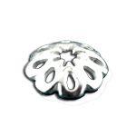 .925 Sterling Silver Flower Bead Cap - 8mm (1 Piece) - Too Cute Beads