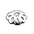.925 Sterling Silver Flower Bead Cap - 8mm (1 Piece) - Too Cute Beads