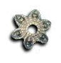 Marcasite Bead Cap- 8mm Flower (1pc) - Too Cute Beads