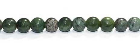 8mm Chinese Jade Round with 2.5mm Hole (aprox26)