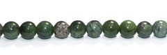 12mm Chinese Jade Round with 2.5mm Hole (aprox16) - Too Cute Beads