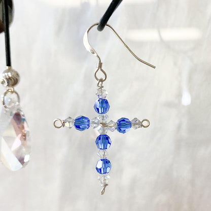 Crystal Cross Earring Kit - Too Cute Beads