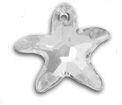 Swarovski 28mm Starfish Pendant - Crystal (1pc)