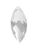 Swarovski 30mm Navette Pendant - Crystal (1pc)