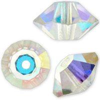 Swarovski 5mm Saucer - Crystal AB (10 Pack) - Too Cute Beads