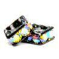 4mm Black Finish Squaredell - Crystal AB (Sold by the piece) - Too Cute Beads