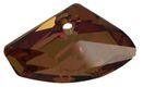 Swarovski 16x27mm Horizontal Galatic Pendant - Crystal Copper (1pc)