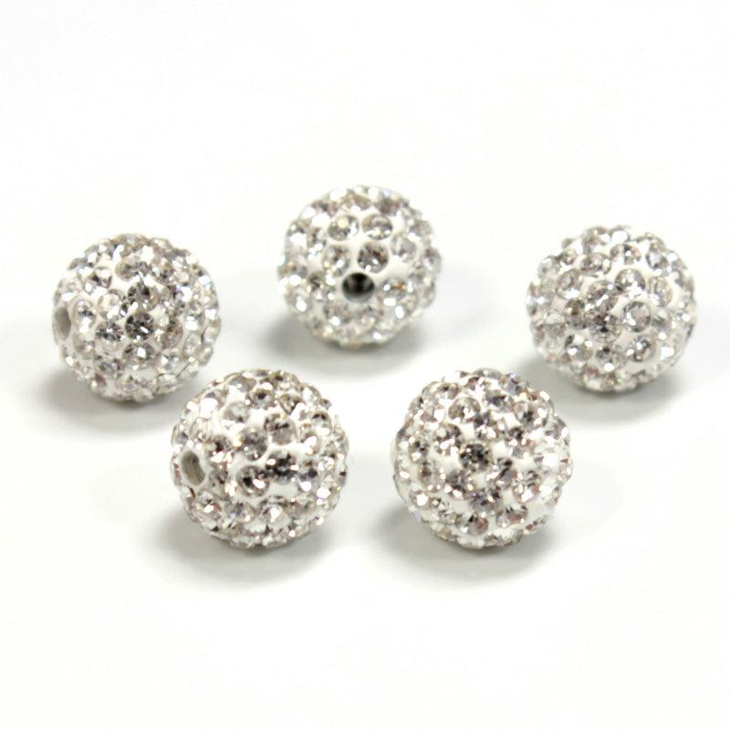 10mm Pave Beads for Shamballa Bracelets (Sold by the Piece) - Too Cute Beads