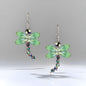 Dragon Fly Earring Kit - Green Wings - Too Cute Beads