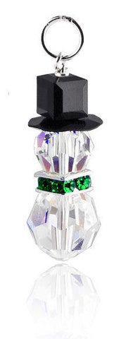 Swarovski Snowman Pendant Kit - Emerald - Too Cute Beads