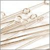 Gold Filled Eyepins 2 Inch - 24 gauge (10pk) - Too Cute Beads