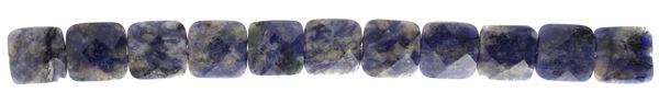 Sodalite 16mm Faceted Square Beads