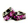 6mm Black Finish Squaredell - Fuchsia (Sold by the piece) - Too Cute Beads