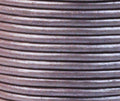 4mm Round Greek Leather - Metallic Violet (Sold by the Inch) - Too Cute Beads