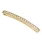 Bead Thru Gold Plate Bar 35x3mm with Crystal CZs (1 Piece) - Too Cute Beads