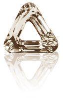 Swarovski 14mm Triangle Pendant - Crystal Golden Shadow (1pc) - Too Cute Beads