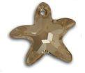 Swarovski 20mm Starfish Pendant - Crystal Golden Shadow (1pc)