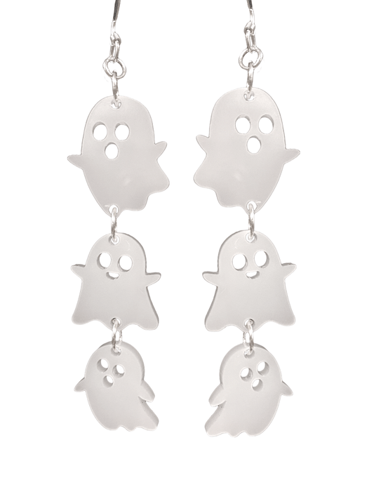 Ghost trio Earring - Halloween Jewelry Making Kit - Too Cute Beads