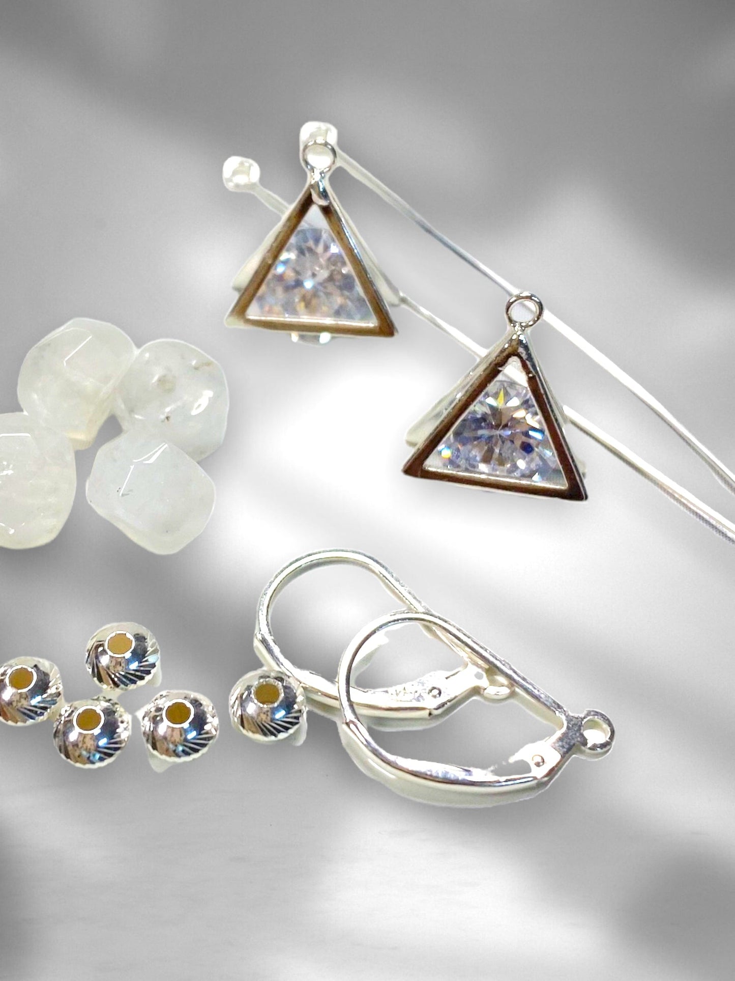 Magical moonstone earring jewelry kit - Too Cute Beads