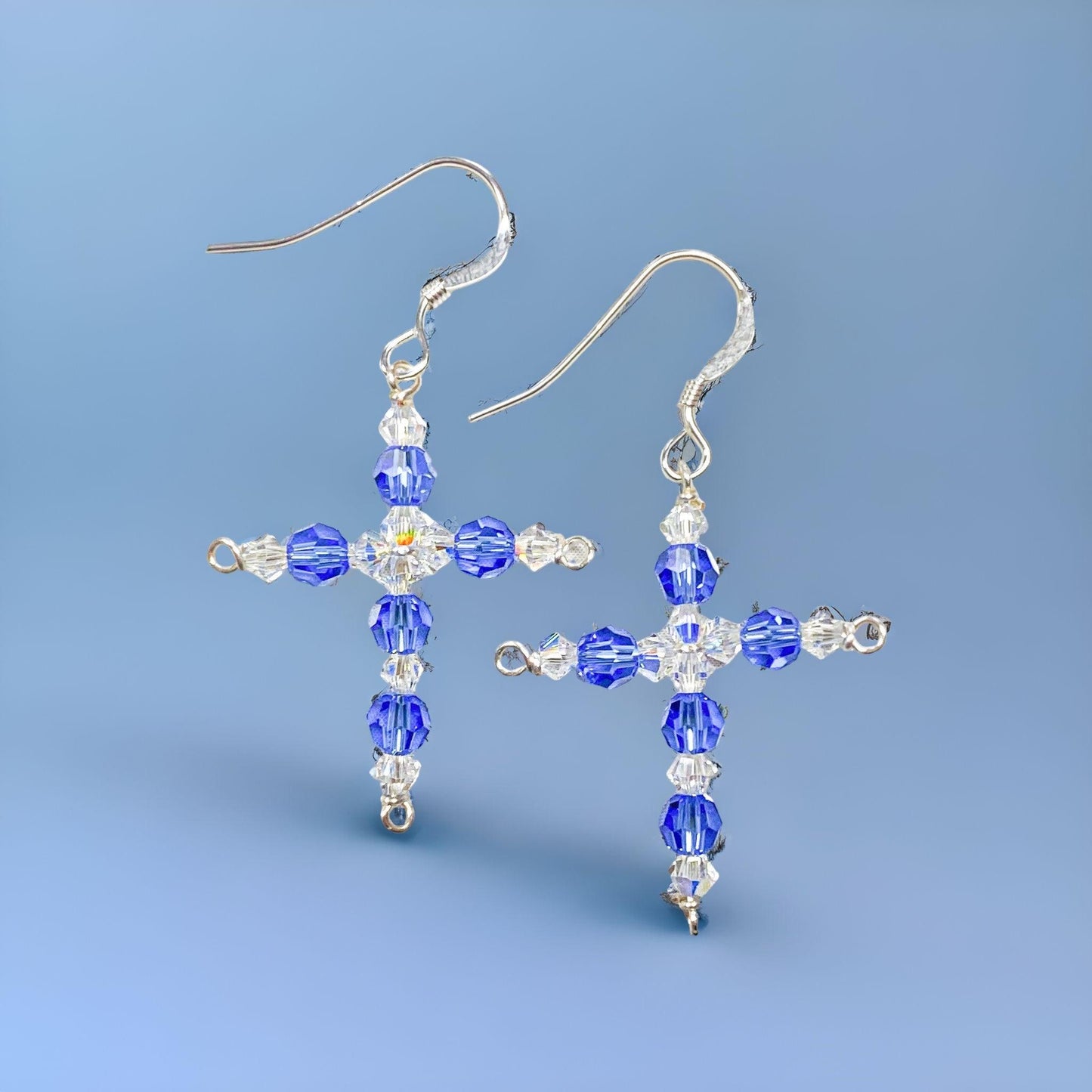 Crystal Cross Earring Kit - Too Cute Beads
