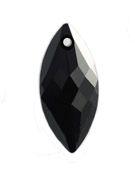 Swarovski 30mm Navette Pendant - Jet (1pc)