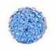 Pave Bling Bead - 8mm Light Sapphire with 1mm Hole (1 Piece) - Too Cute Beads