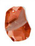 Swarovski 19mm Divine Rock Pendant - Crystal Red Magma (1pc) - Too Cute Beads