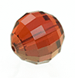 Swarovski 8mm Chessboard Bead - Crystal Red Magma (1 Piece) No longer in Production - Too Cute Beads