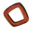 Swarovski 20mm Cosmic Square Ring - Crystal Red Magma (1pc)