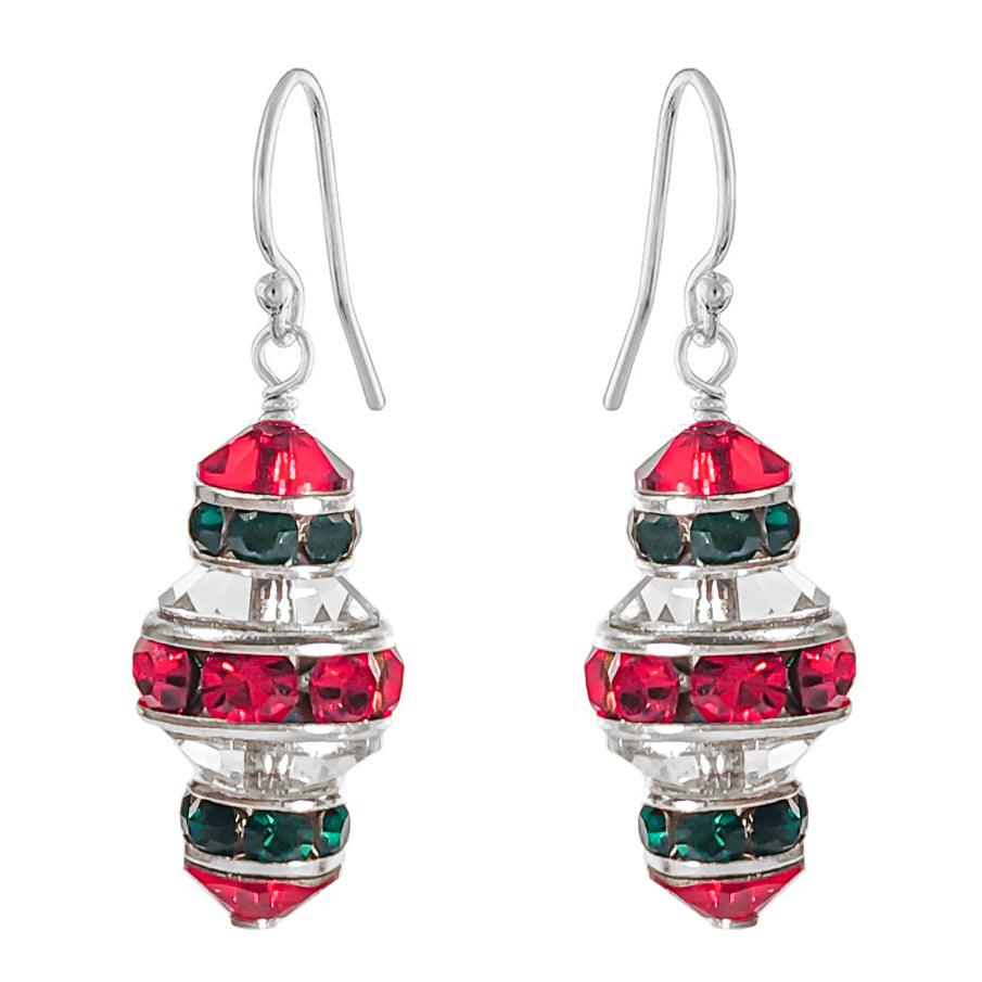 Mini Ornament Christmas Earring Kit - Red Center